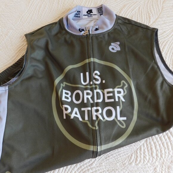 Limited Edition USBP Border Patrol full zip race fit cycling training jersey S - Picture 11 of 16